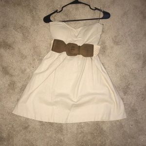Beige dress with belt only worn once!